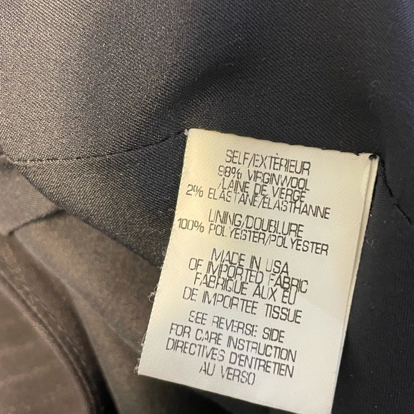 Theory Navy Wool Blend Pinstripe Pantsuit 12 - Picture 8 of 8